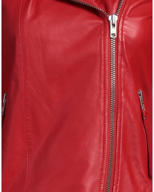 Bully Red Jacket Lambskin