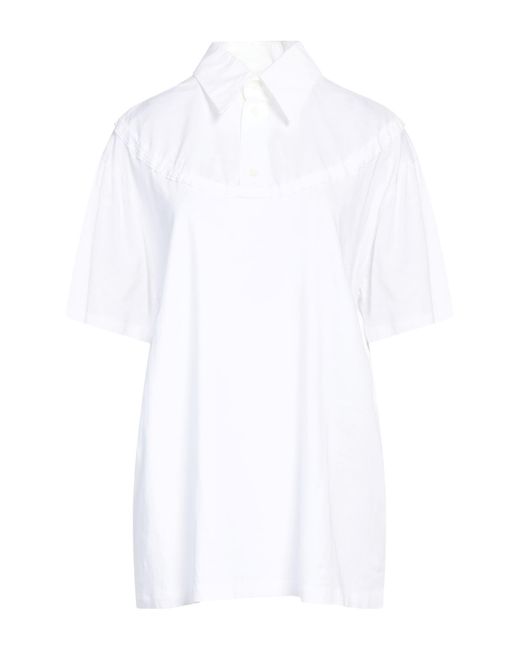 MM6 by Maison Martin Margiela White Polo Shirt