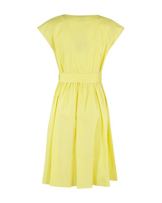 Woolrich Yellow Midi-Kleid