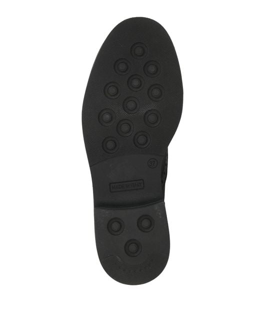 #RIKYN Black Lace-Up Shoes Leather