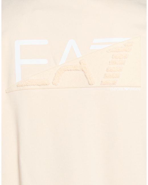 EA7 Natural Sweatshirt Cotton, Elastane for men
