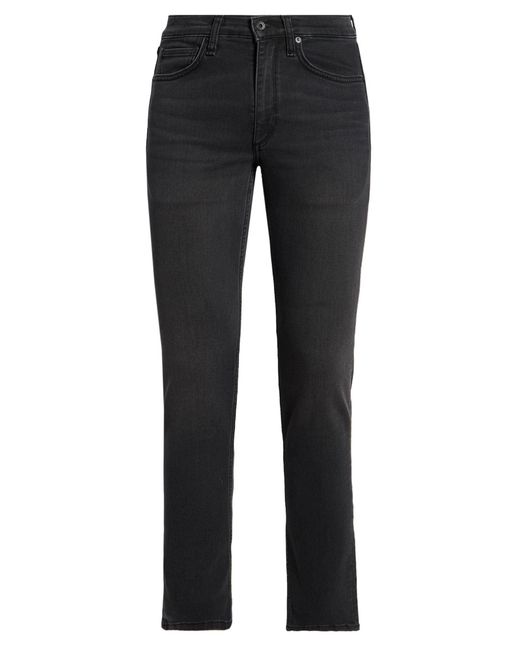 Rag & Bone Black Jeans Cotton, Polyester, Elastane for men