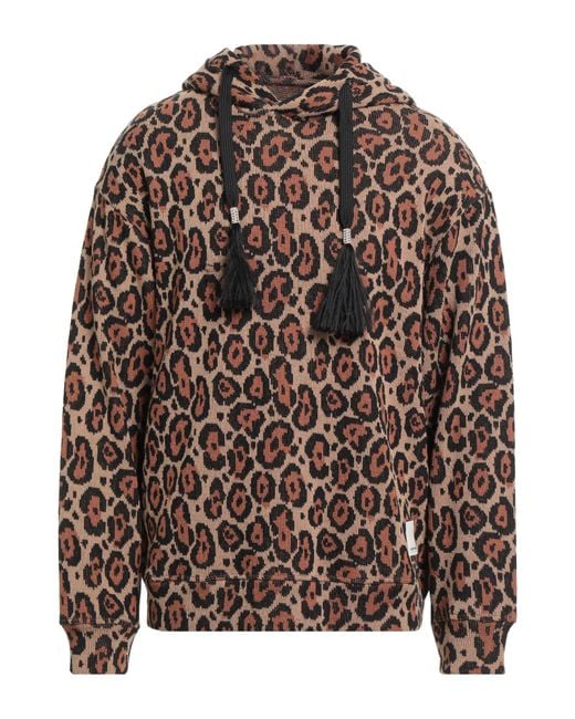 Emporio Armani Brown Sweater Cotton, Polyester for men