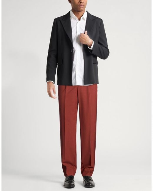 Caruso Red Pants Wool for men