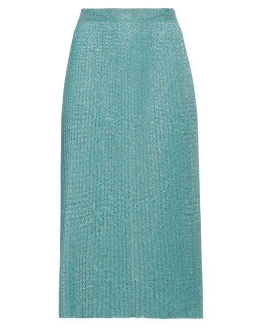 Elisabetta Franchi Blue Midi Skirt