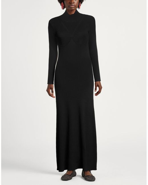 Staud Black Maxi-Kleid