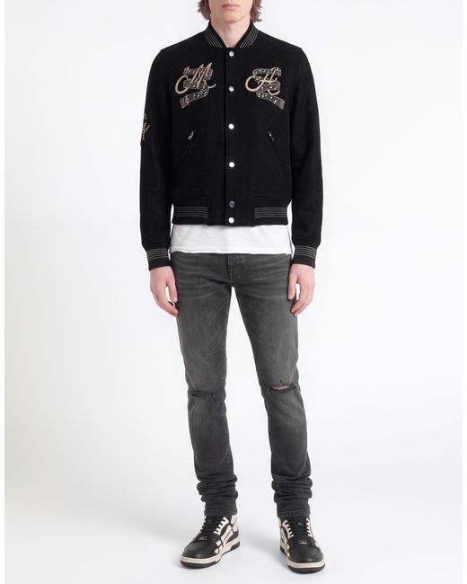 Amiri Black Jacket Virgin Wool, Polyamide for men
