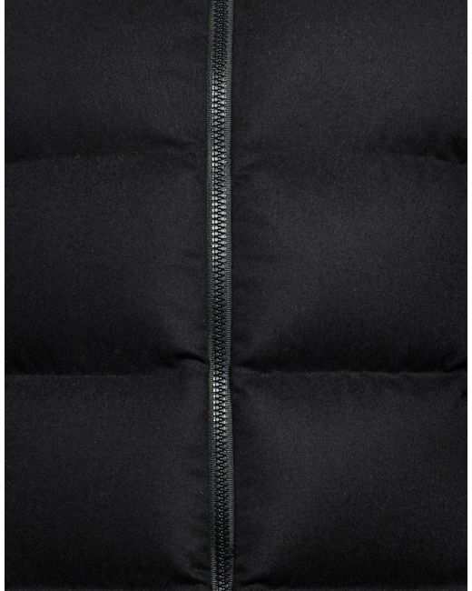 Herno Black Puffer Silk, Wool for men