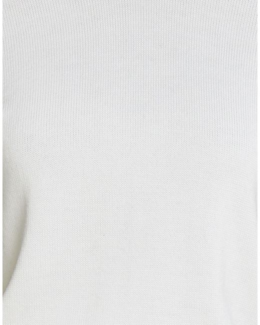Alpha Studio White Turtleneck Wool