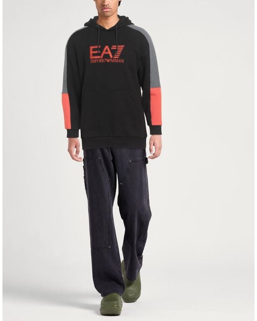 EA7 Black Sweatshirt for men