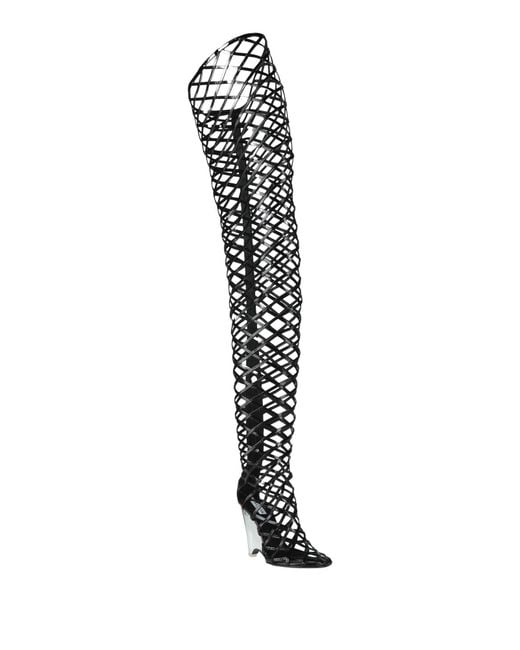 Alaïa Black Boot Leather
