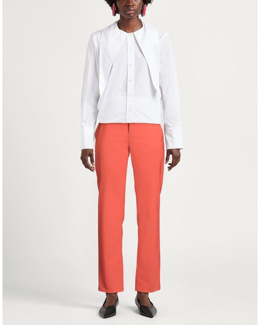 Dondup Red Pants Virgin Wool, Elastane