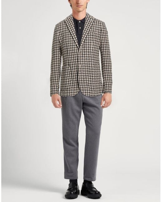 L.b.m. 1911 Black Blazer Wool, Polyester, Polyamide for men