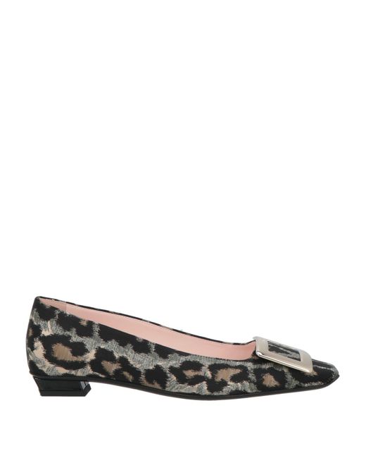 Roger Vivier Gray Ballet Flats