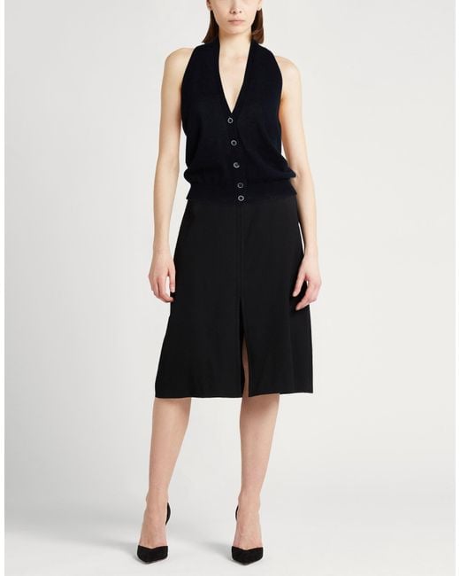 Peserico Blue Midnight Top Virgin Wool, Silk, Cashmere