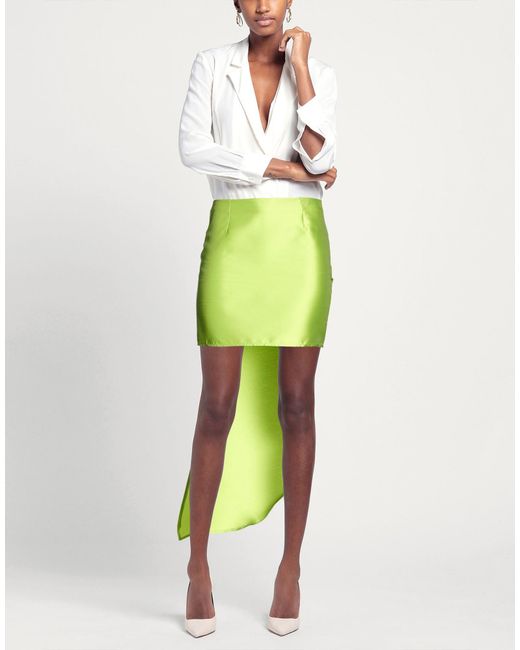 SIMONA CORSELLINI Green Mini Skirt