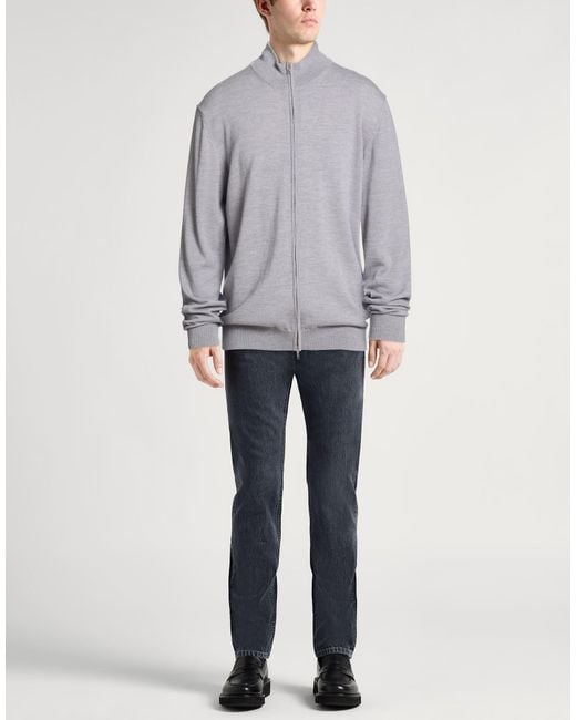 Daniele Fiesoli Gray Cardigan for men