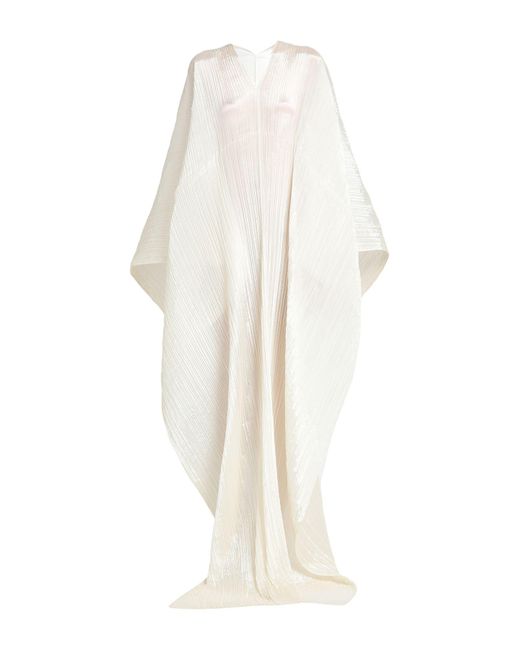 Pleats Please Issey Miyake White Capes & Ponchos