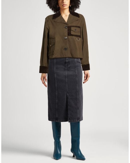 Saks Potts Brown Khaki Jacket Cotton