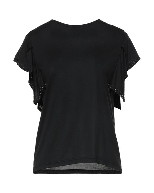EMMA & GAIA Black T-Shirt Modal, Polyester