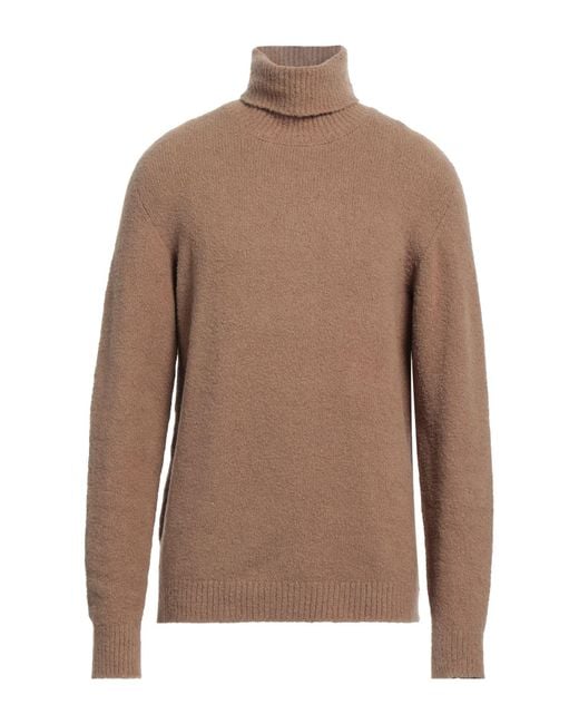 Roberto Collina Brown Turtleneck for men