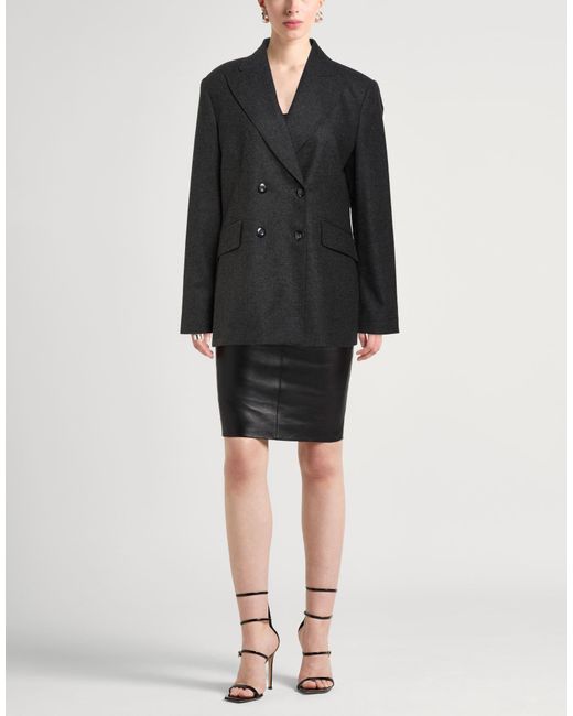 Diana Gallesi Black Blazer Wool, Polyester, Viscose, Elastane