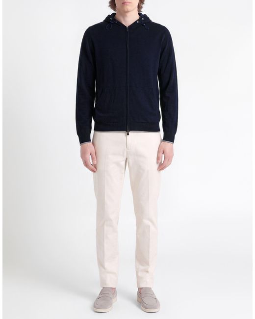 Fedeli Blue Jacket Virgin Wool for men