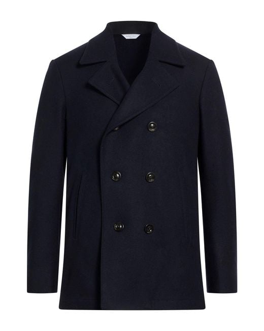 Boglioli Blue Coat Virgin Wool, Polyamide for men