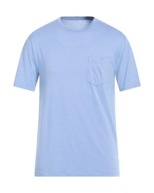 Officine Generale Blue T-Shirts for men