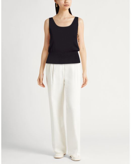 Eleventy Black Top Silk, Viscose