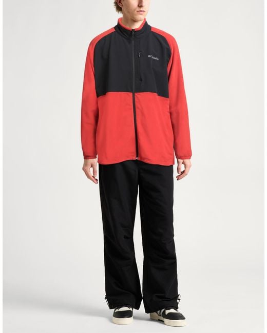 Columbia Red Sweatshirt Polyester, Elastane for men
