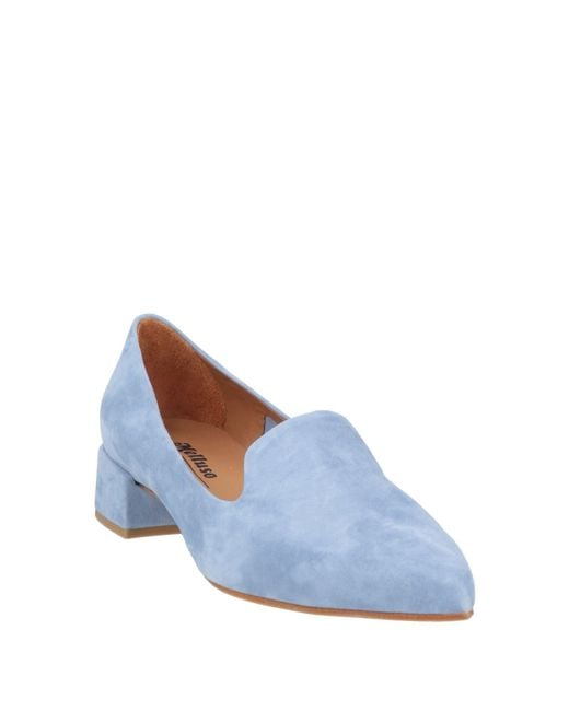 Melluso Blue Loafers Leather