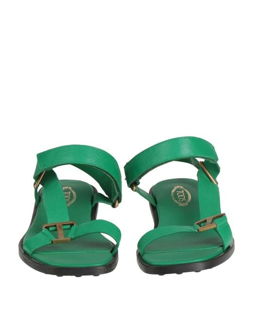 Tod's Green Sandals