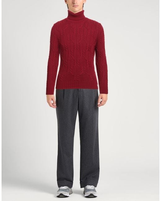 Brooksfield Red Turtleneck for men