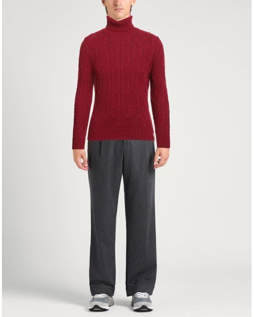 Cuello alto Brooksfield de hombre de color Red