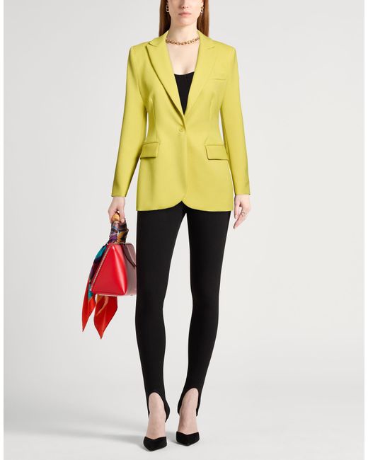 P.A.R.O.S.H. Yellow Blazer Virgin Wool, Elastane