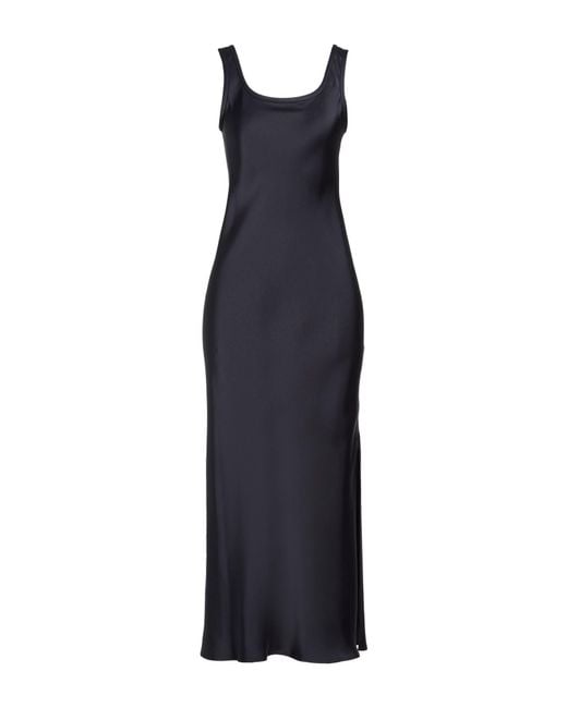 Marella Blue Monochrome Maxi Dress Acetate, Polyester