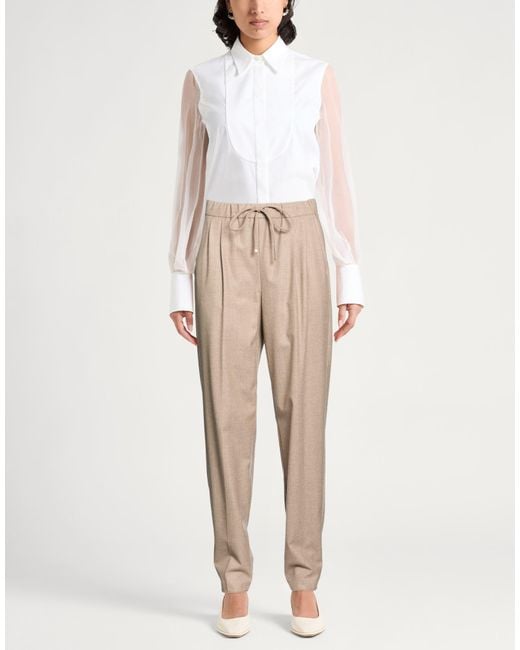 Max Mara Natural Pants Cashmere, Elastane