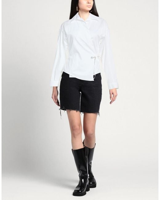 DIESEL White Top Cotton, Nylon, Elastane
