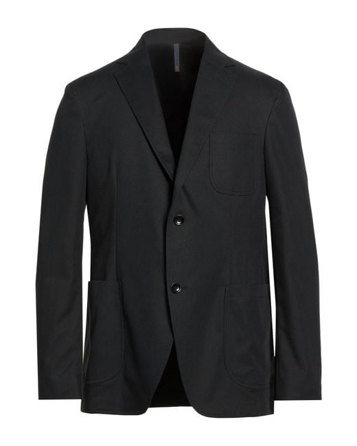 Montedoro Black Blazer Polyester for men