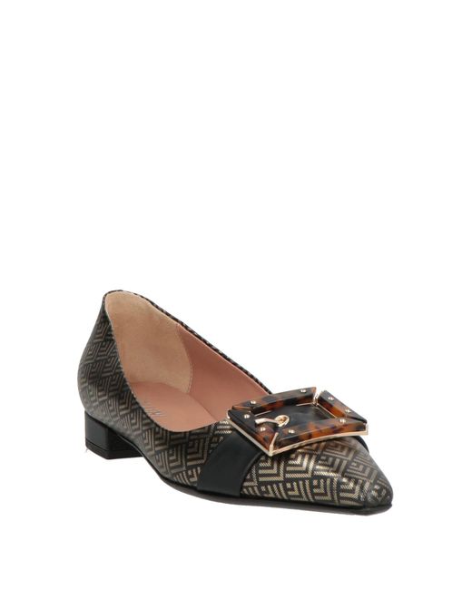 Pollini Brown Ballet Flats