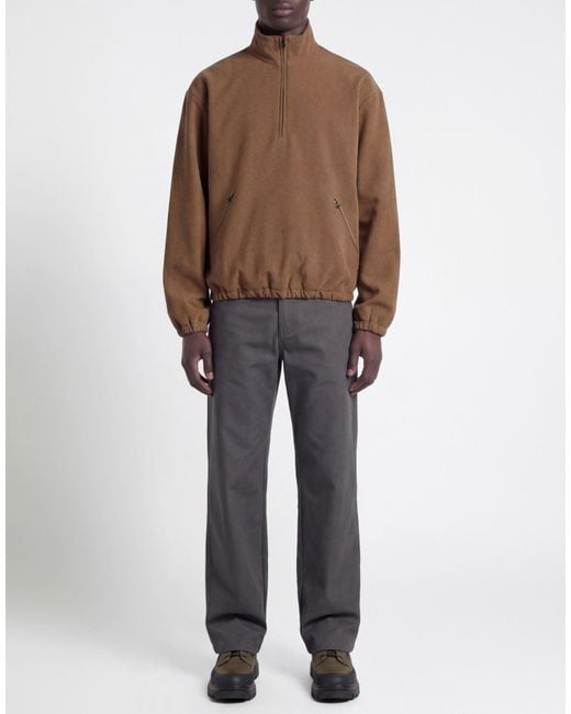 GR10K Brown Sweatshirt Polyamide, Polyester, Elastane for men