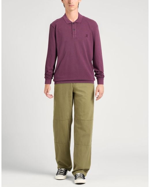 Dondup Purple Polo Shirt for men