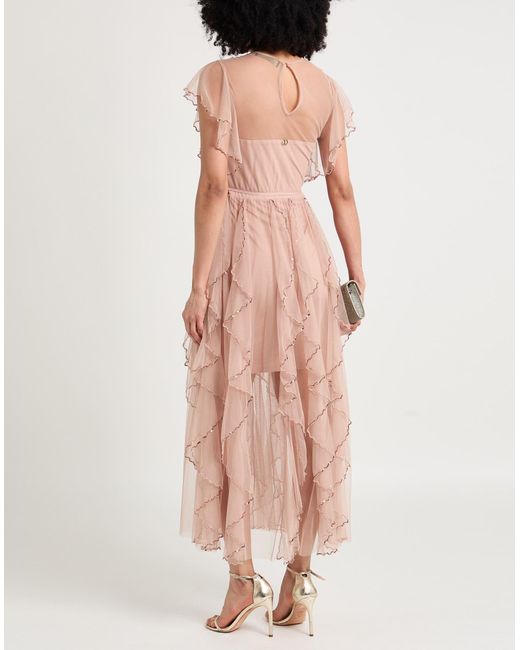 Twinset Pink Maxi-Kleid