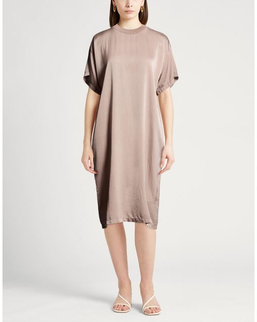 Crossley Natural Midi Dress Virgin Wool, Silk, Elastane