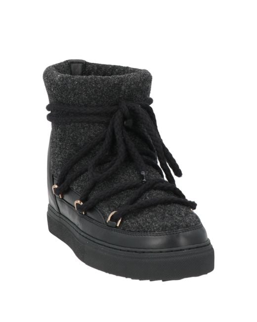 Inuikii Black Ankle Boots Textile Fibers