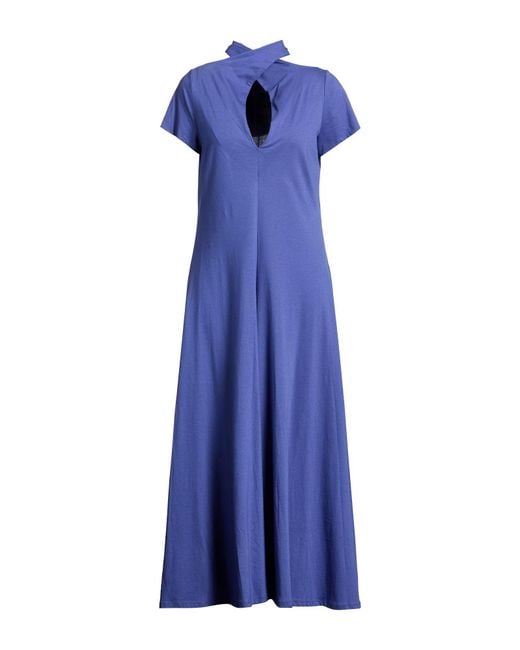 Pierantonio Gaspari Blue Midi Dresses