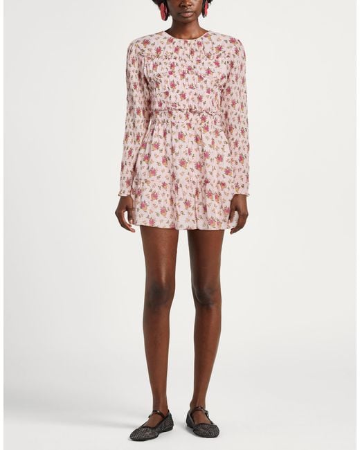 Antik Batik Pink Mini Dress Cotton