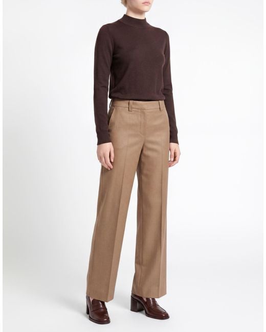 Incotex Brown Camel Pants Virgin Wool