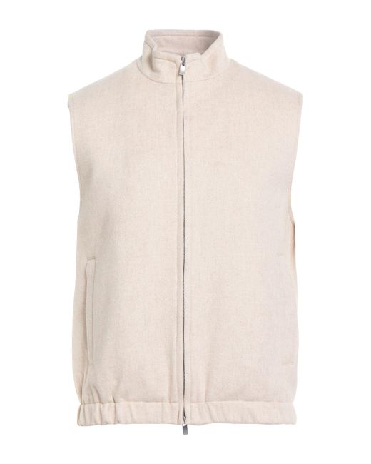 Hevò White Vest Virgin Wool for men